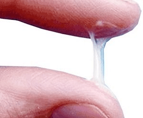 What does a man's secretion look like normally